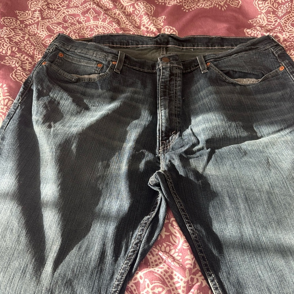 Levi's Men's Straight Jeans in Dark Indigo Blue